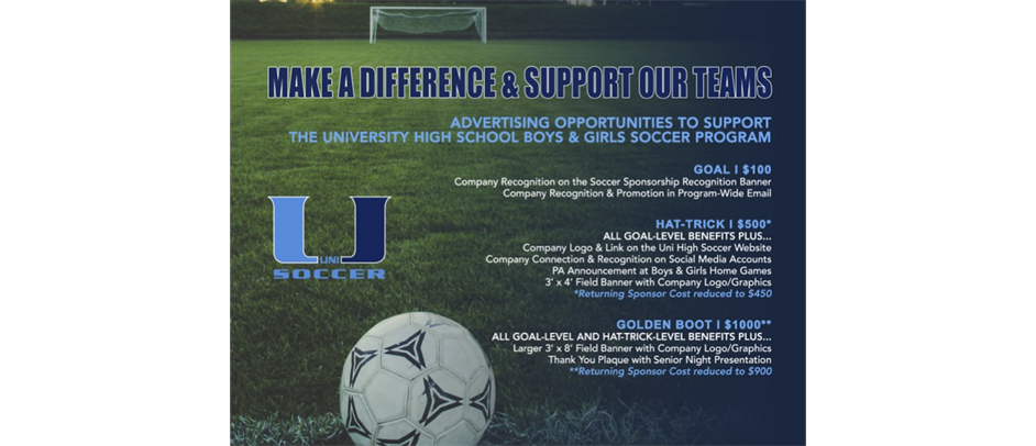Become a Boys and Girls Team Sponsor Today!