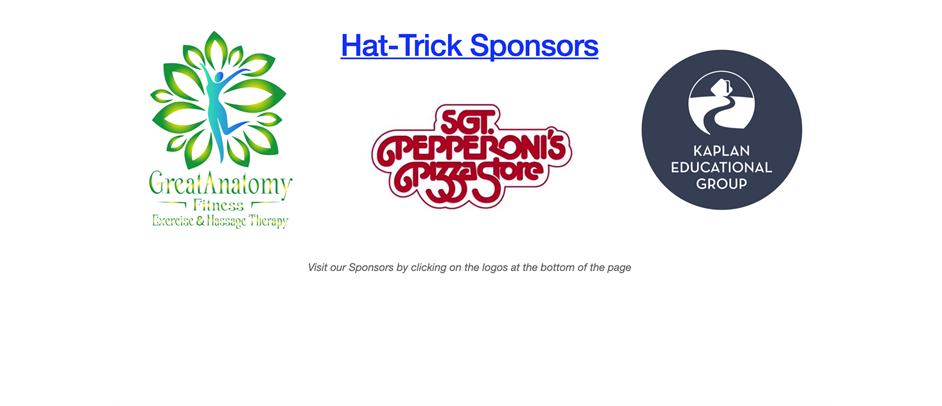 Thank You To Our Hat-Trick Sponsors!