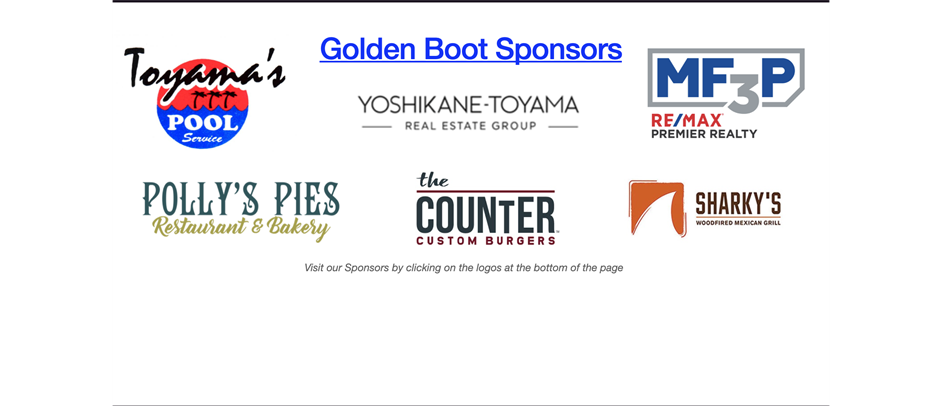 Thank You To Our Golden Boot Sponsors!